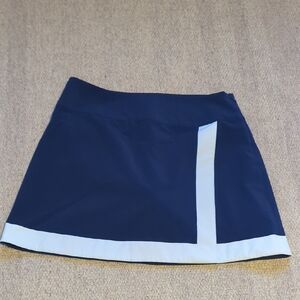 Women's Vineyard Vines Skort Small Colorblock Navy/White Golf MSRP $118